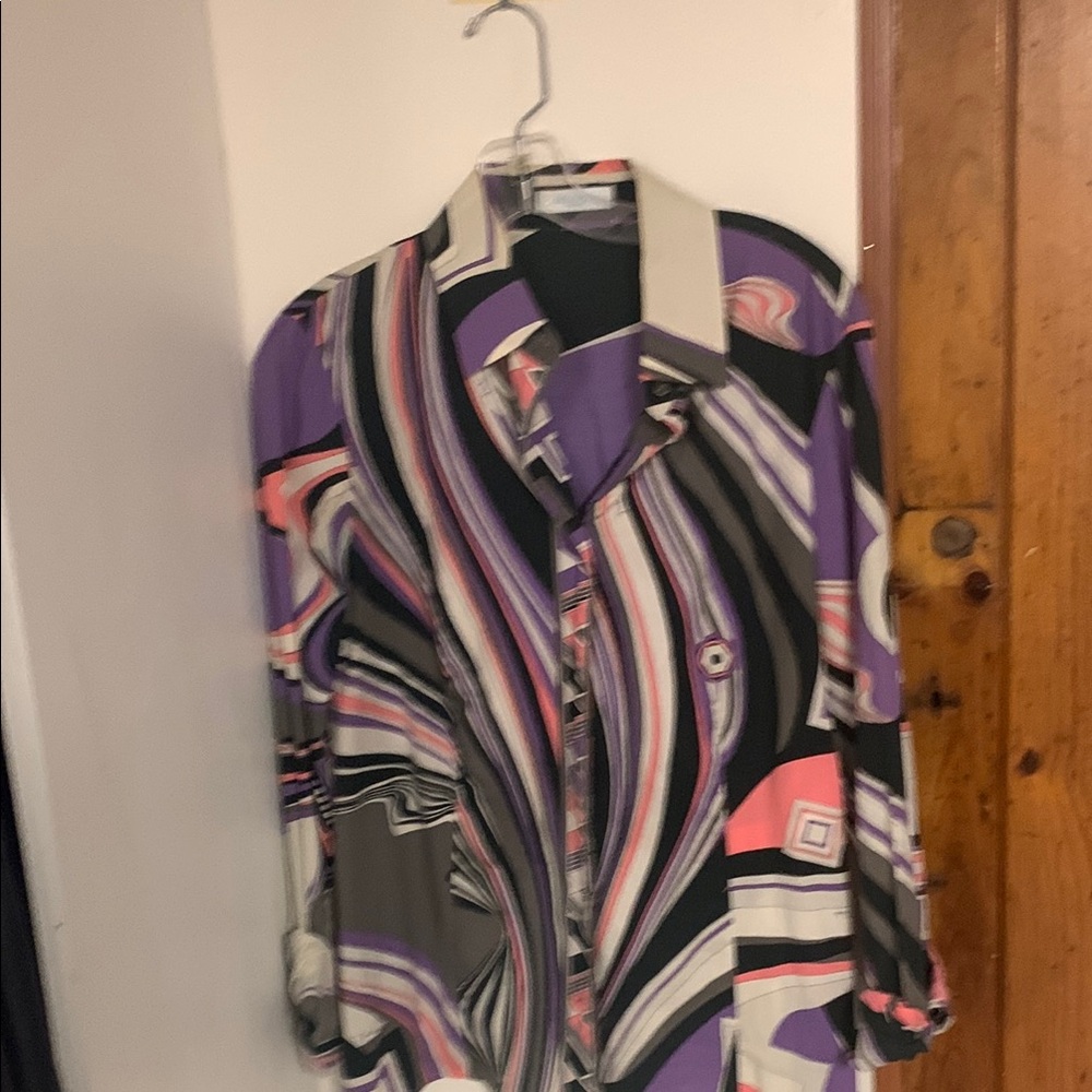Emilio Pucci Multicolor Abstract Blouse